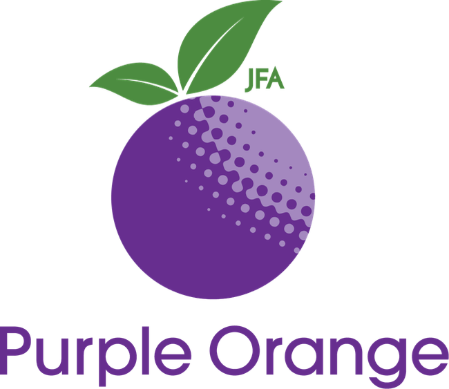 purple orange logo