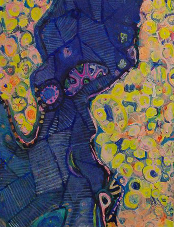 Magic Reef by Tom Colwell Abstract painting of a reef