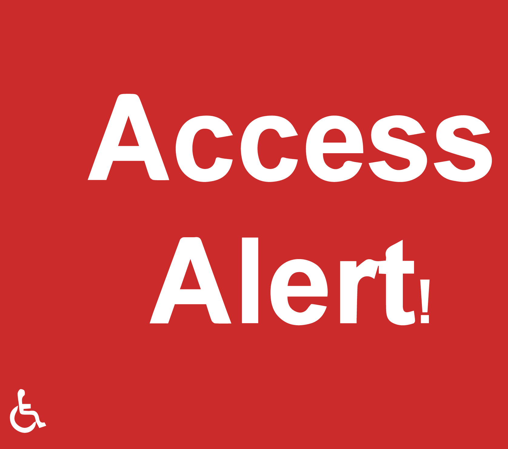 Front of Access Alert Post Card