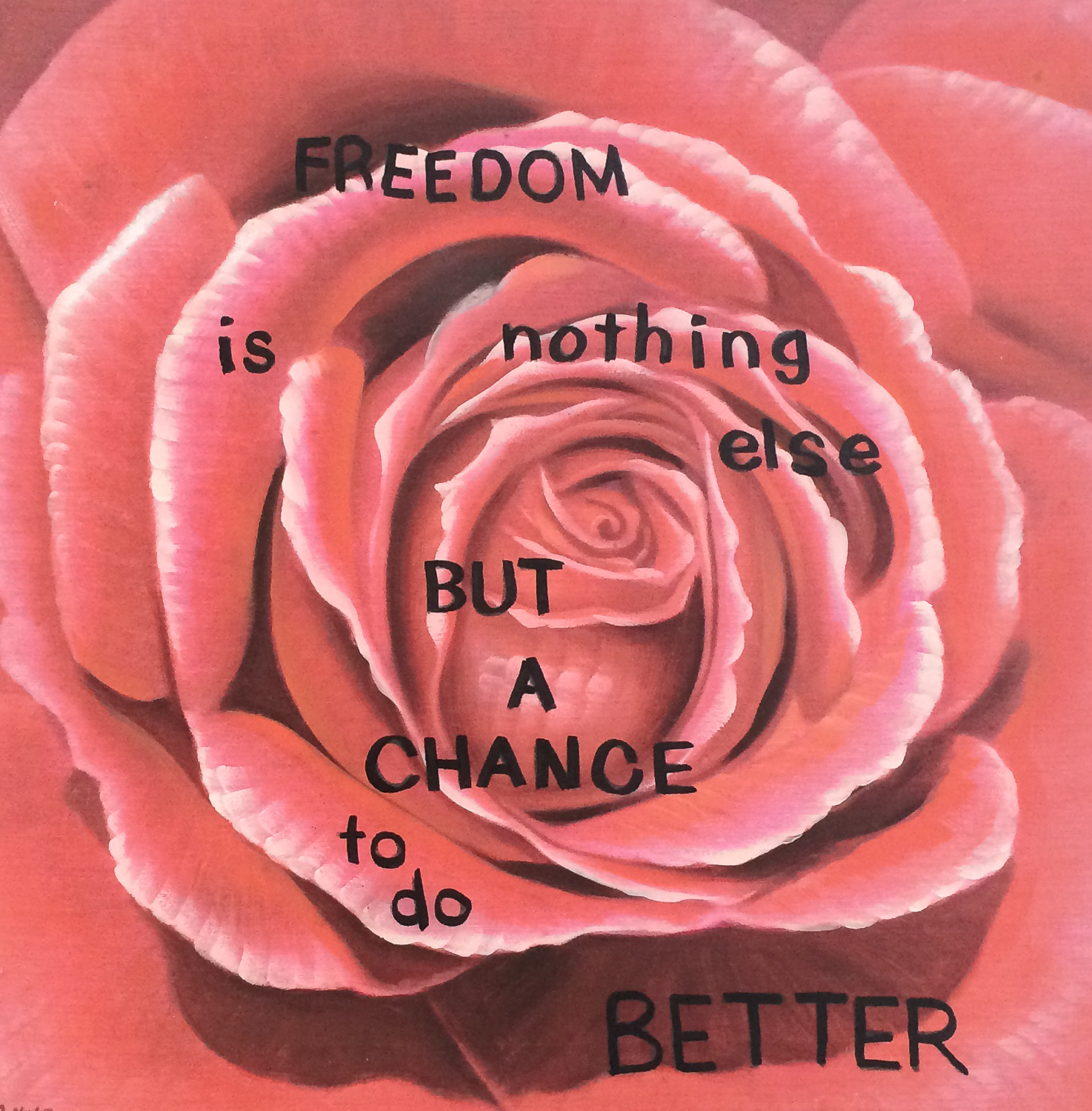 Insightful Rose by Anne Golding Painting of a rose