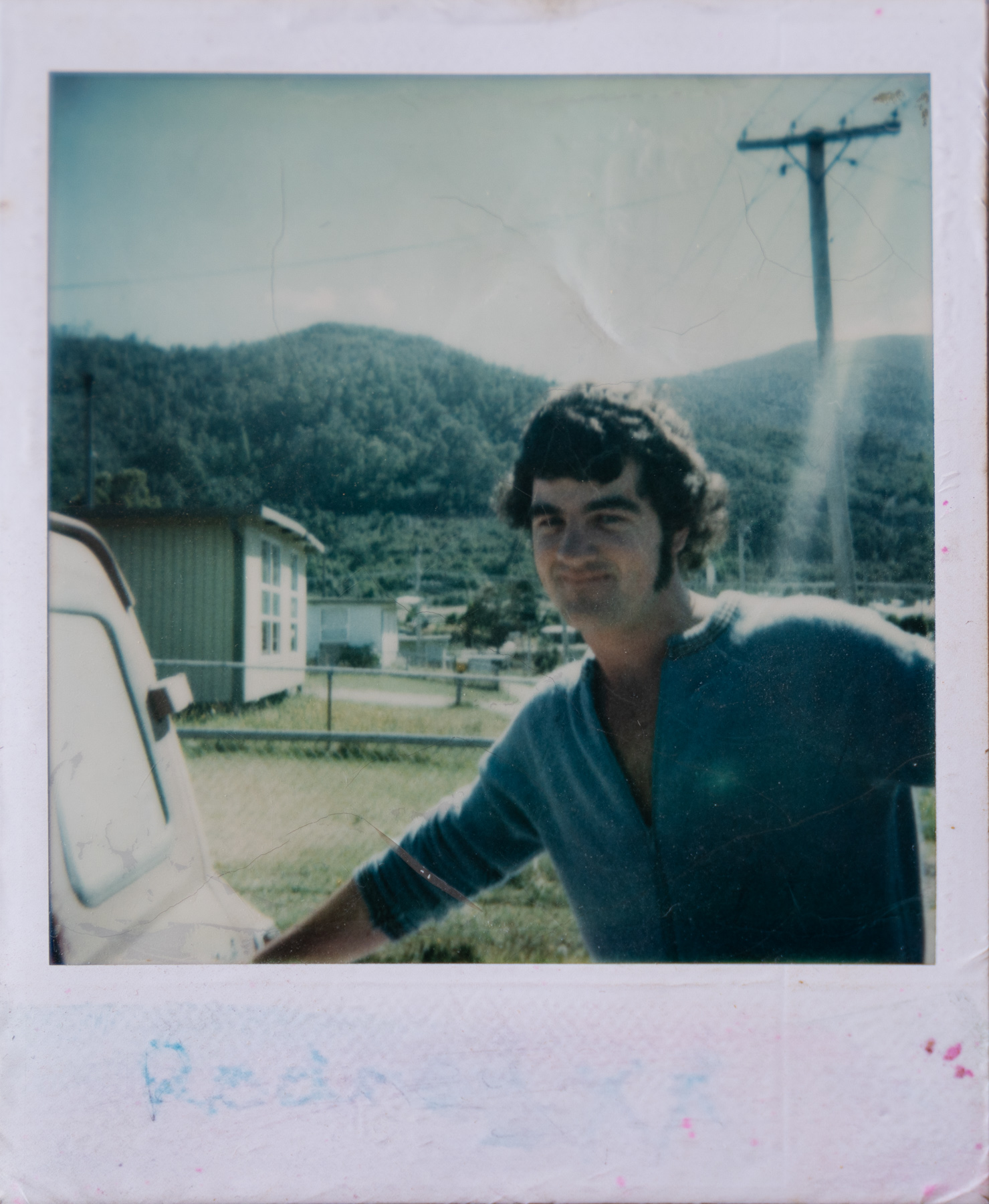 Polaroid of Rod as a young man