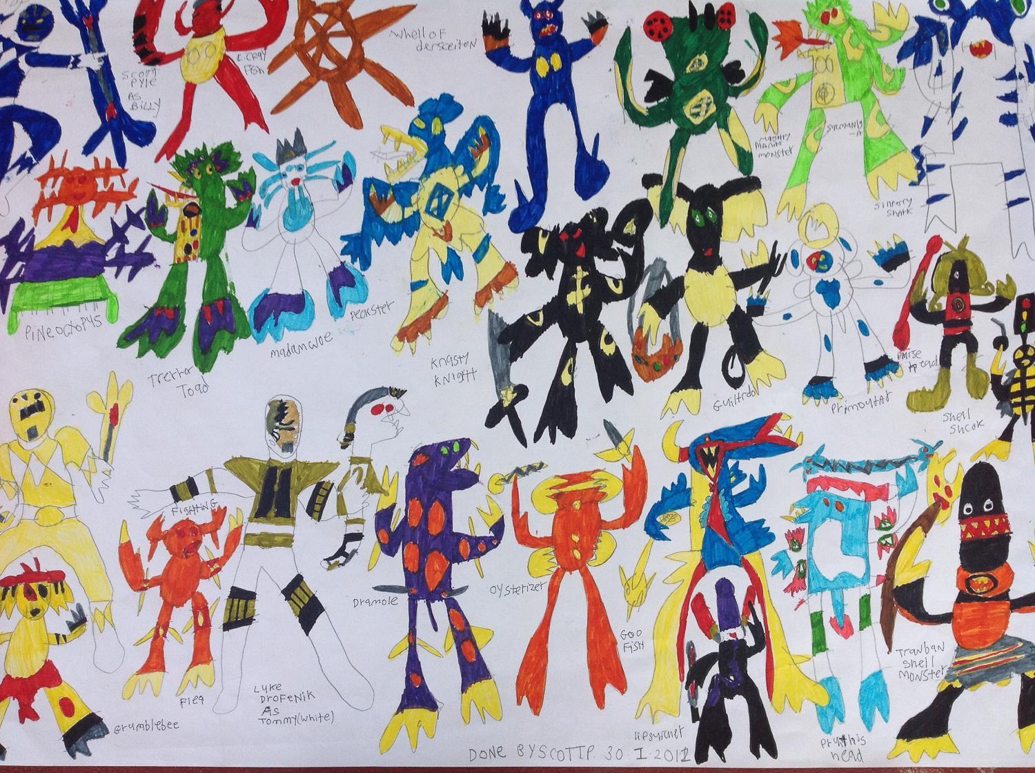 Power Rangers are Freedom Fighters by Scott Pyle Painting of Power Rangers